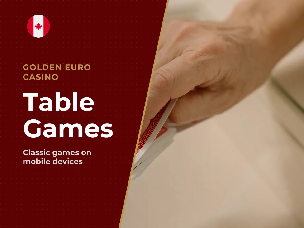 Table Games, Poker, and Live Casino