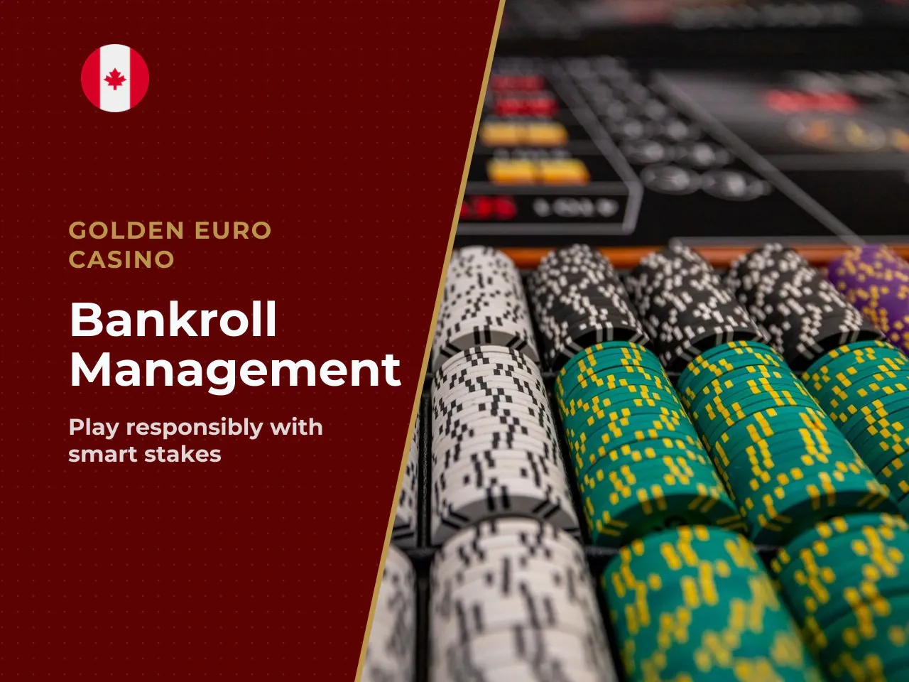 - Bankroll defined and separated from